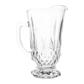 Jarra de Vidro Lyor Diamante 1,25L Alça Ergonômica Bico Vertedor Design Clássico - 1