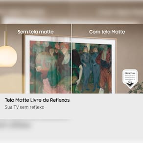 Smart TV 55” QLED 4k Samsung QN55LS03FAGXZD The Frame Vision AI 2025 Modo Arte Antirreflexo - 2