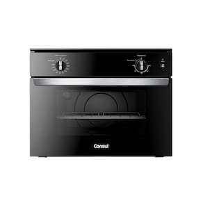 Forno Elétrico de Embutir Consul 47L COB47BE Porta Removível Timer Autodesligamento Luz Interna Preto