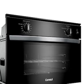 Forno Elétrico de Embutir Consul 47L COB47BE Porta Removível Timer Autodesligamento Luz Interna Preto - 220V - 1