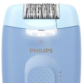Depilador Philips Satinelle-C BRE247/00 Luz LED Cabeça Lavável 2 Velocidades Azul e Branco Bivolt - 1