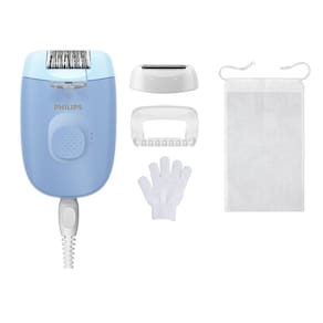 Depilador Philips Satinelle-C BRE247/00 Luz LED Cabeça Lavável 2 Velocidades Azul e Branco Bivolt - 3