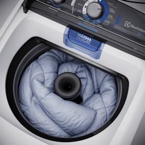 Máquina de Lavar 13kg Electrolux LDA13 Efficient Duplo Dispenser Máxima Diluição Cesto Inox Branca