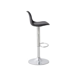 Banqueta Conthey Eiffel Design Eames Assento PP Base Madeira - PRETA - 3