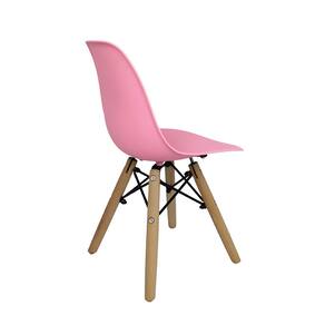 Cadeira Infantil Conthey Eiffel Design Eames Base Madeira Rosa Bebê - CADEIRA CONTHEY EIFFEL INFANTIL ROSA BEBE FI - 2