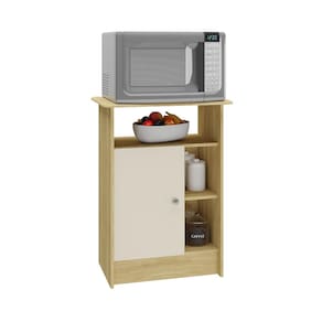 Armário Multiuso Atualle Gramado 74cm 1 Porta MDP 12mm Compacto Resistente - Off White - 1