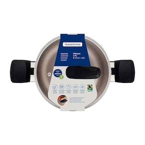 Caçarola Tramontina Milazzo 24cm Alumínio Antiaderente Starflon Max Soft-touch Amêndoa - 3