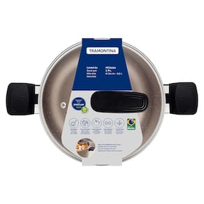 Caldeirão Tramontina Milazzo 26cm Alumínio Antiaderente Starflon Max Soft-touch Amêndoa - 2