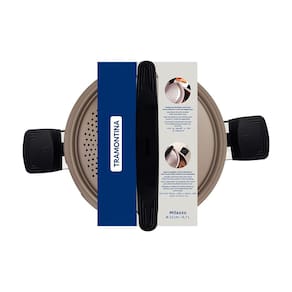 Espagueteira Tramontina Milazzo 22cm Alumínio Antiaderente Starflon Max Soft-touch Amêndoa - 3