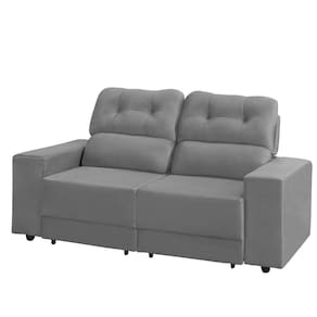 Sofá RBF Móveis Niterói 3 Lugares 182cm Retrátil Reclinável - Cinza - 1