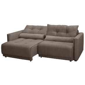 Sofá-Cama RBF Móveis Ibiza 3 Lugares 212cm Reclinável com Rodízios - Capuccino - 2