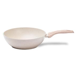 Panela Wok Brinox Sirius Antiaderente Mineral Resist 3,4L 28cm Tampa de Vidro Vanilla - 2