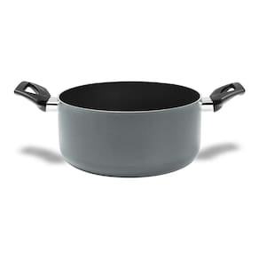 Caçarola Brinox Preserve Ceramic Life Antiaderente 4,7L 24cm Tampa de Vidro Cinza - 1