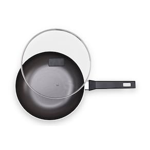 Panela Wok Brinox Preserve Antiaderente Mineral Resist 3,55L 28cm Tampa de Vidro Cinza - 3