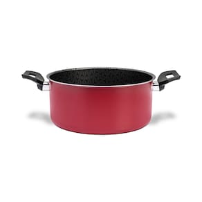 Caçarola Brinox Anis Pro-Flon Antiaderente 3,4L 22cm Tampa de Vidro Borgonha - 2