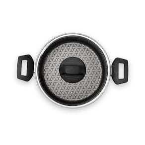 Panela Wok Brinox Anis Alças Baquelite Antiaderente Pro-Flon 2,3L 24cm Tampa de Vidro Borgonha - 2