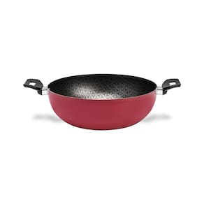 Panela Wok Brinox Anis Alças Baquelite Antiaderente Pro-Flon 4,1L 28cm Tampa de Vidro Borgonha - 2