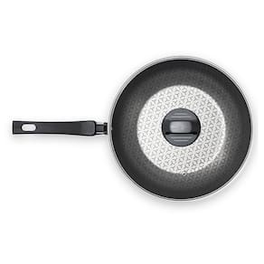 Panela Wok Brinox Anis Cabo Baquelite Antiaderente Pro-Flon 4,1L 28cm Tampa de Vidro Borgonha - 1