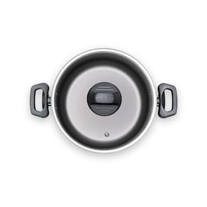 Caçarola Brinox Ruby 18cm 1,9L Antiaderente Pro-Flon Tampa Vidro Vermelha - 1