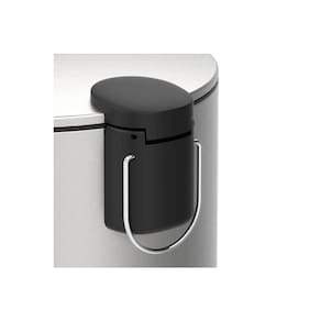 Lixeira Inox Brinox Spin 12L com Pedal Fechamento Suave Balde Removível - 3