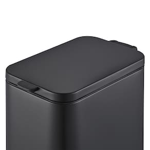 Lixeira Brinox Frame 5L Retangular com Pedal Balde Removível Preto - 1