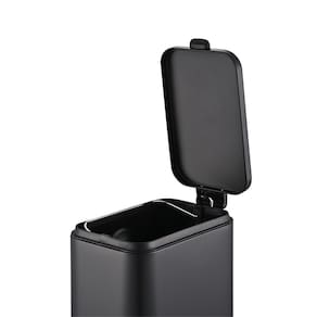 Lixeira Brinox Frame 5L Retangular com Pedal Balde Removível Preto - 2