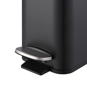 Lixeira Brinox Frame 5L Retangular com Pedal Balde Removível Preto - 3