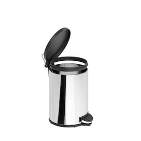 Lixeira Inox com Pedal Brinox Flat 6L Aro Removível - 2