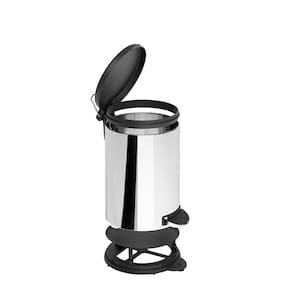 Lixeira Inox com Pedal Brinox Flat 6L Aro Removível - 3