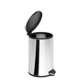 Lixeira Inox com Pedal Brinox Flat 15L Aro Removível - 1