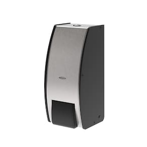 Dispenser Parede Sabonete Álcool Gel Brinox Decorline 800ml Inox Preto - 1