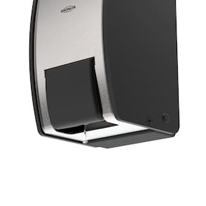 Dispenser Parede Sabonete Álcool Gel Brinox Decorline 800ml Inox Preto - 2
