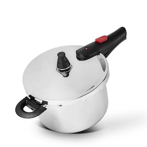 Panela de Pressão Brinox Ultra 4L Inox Fundo Triplo Antiaderente Indução - 1