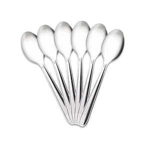 Jogo de Colheres de Mesa Brinox Turim 12 Peças Aço Inox Polido com Friso - COLHER DE MESA DUZIA TURIM INOX BRINOX - 2