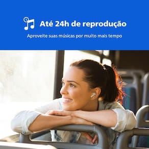 Fone de Ouvido Bluetooth Philips TAT1109WT/00 Branco com Microfone - 1