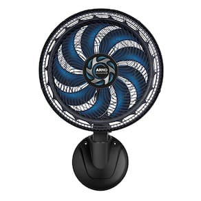 Ventilador de Parede Arno X-TREME VE9P 40cm 160W 9 Pás Silencioso Preto e Azul - 110V - 1