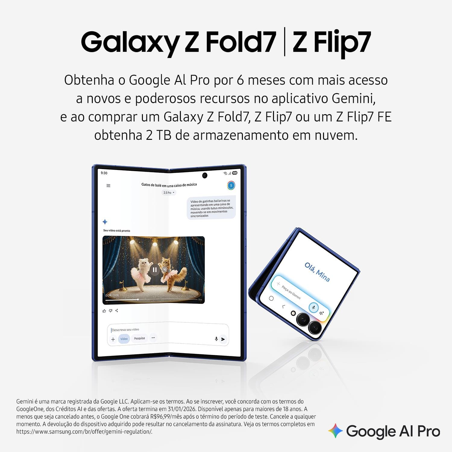 Smartphone Samsung Galaxy Z Flip7 FE 5G 128GB 8GB RAM Tela 6.7" AMOLED Android 16 Câmera 50MP Branco - CEL.DESB.SAMSUNG GALAXY Z FLIP 7 5G FE 128GB BR. - 3