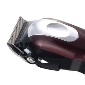 Máquina de Cortar Cabelo Mister Lizz Thunder Profissional A Bateria Lâminas Inox 6500 RPM Preto e Vinho - 1
