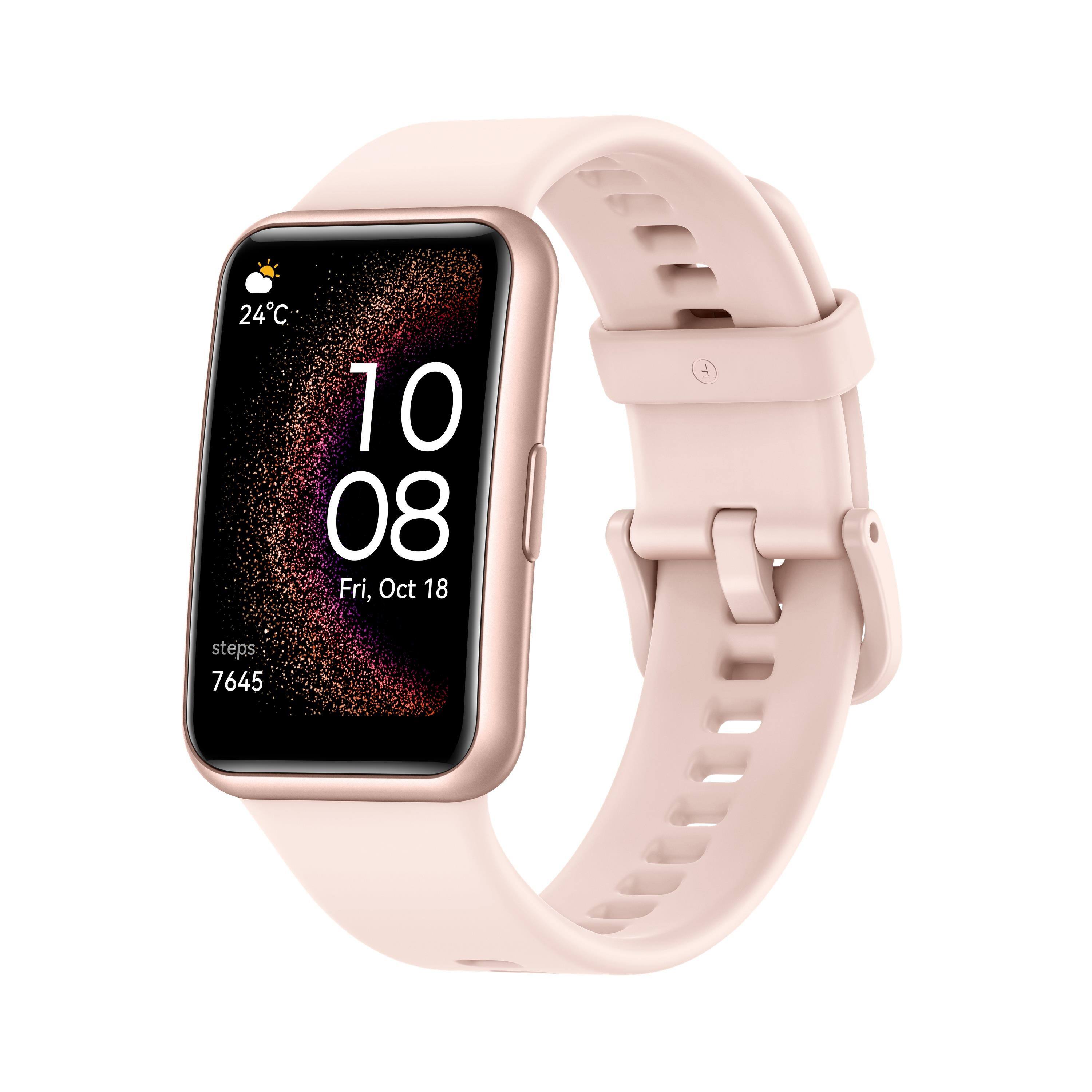 Smartwatch Huawei Watch Fit SE AMOLED 1.64” IP64 4GB Memória Monitor Cardíaco Rosa - 1