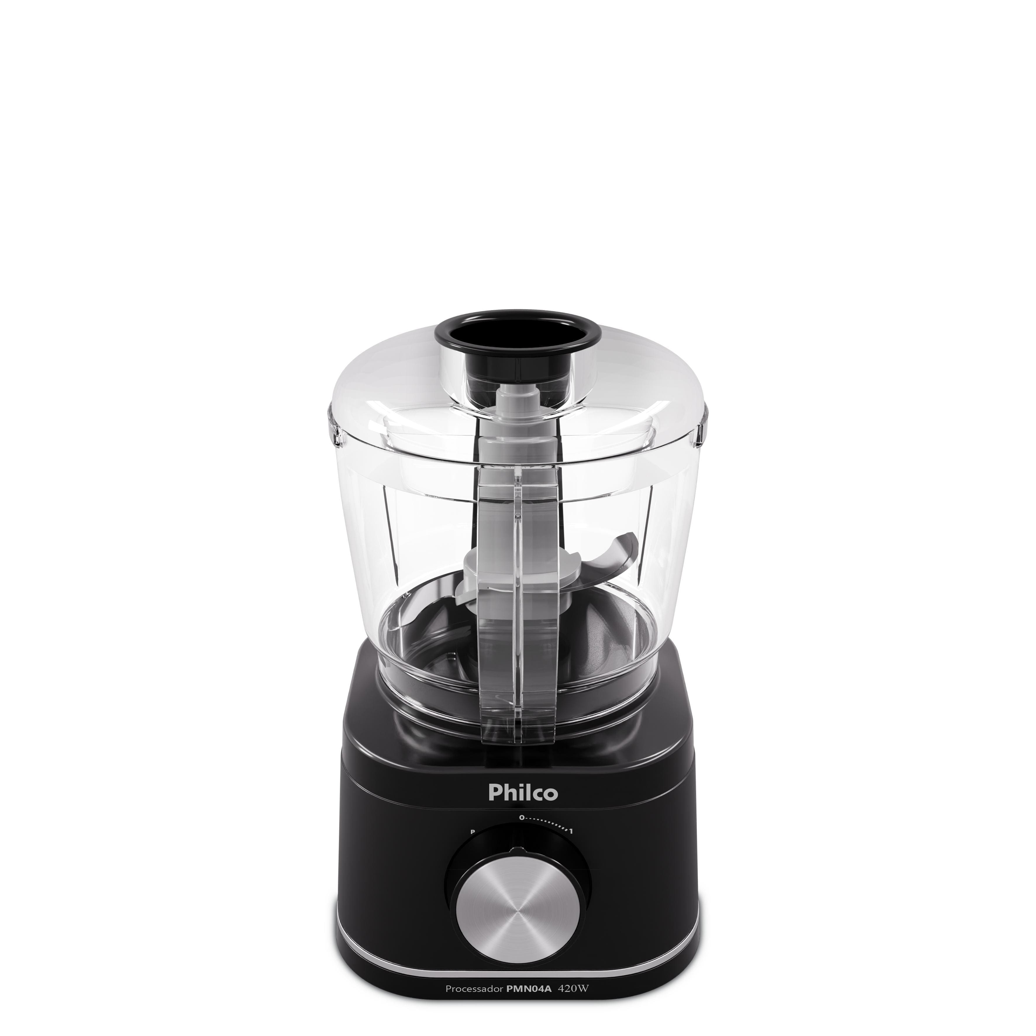 Processador de Alimentos Philco PMN04A 420W 500ml Trava de Segurança Preto - 110V - 1