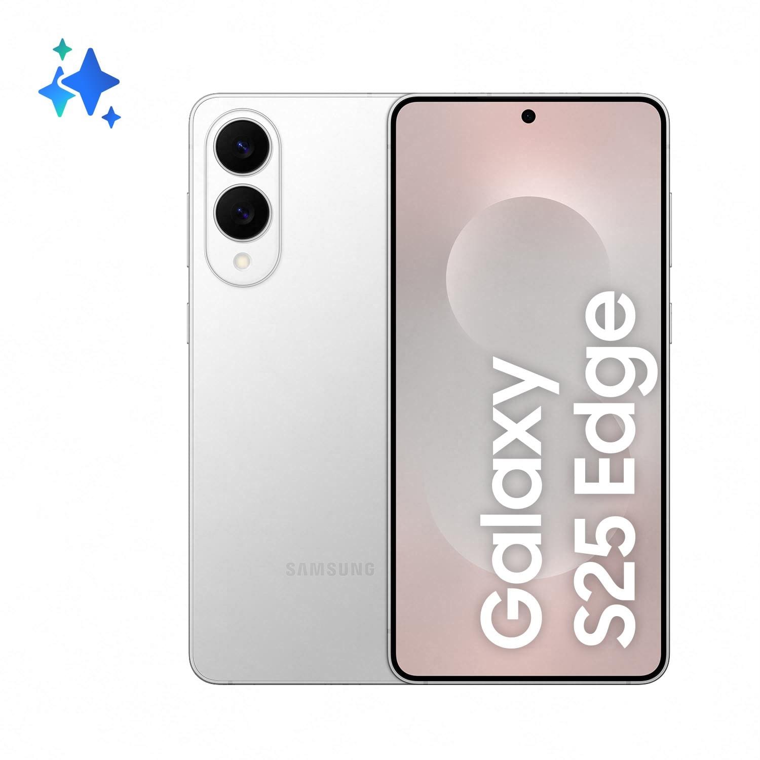 Smartphone Samsung Galaxy S25 Edge Tela 6.7" 512GB 12GB RAM Câmera 200MP Prata - 1