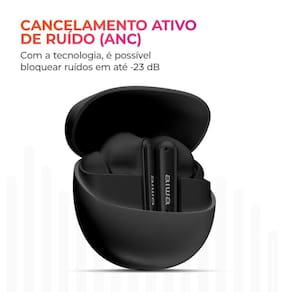 Fone de Ouvido Earbud AIWA AWS-EB-04B Cancelamento de Ruído IPX4 26h de Bateria Preto - 2