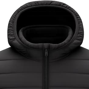 Casaco Puffer com Capuz Grupo Casas Bahia Slim Preto - P - 1
