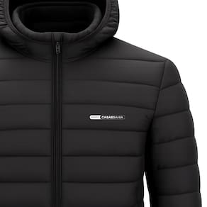 Casaco Puffer com Capuz Grupo Casas Bahia Slim Preto - G - 2