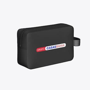 Necessaire Grupo Casas Bahia Fit Neoprene Estampa Colorida Alça Preta - 2