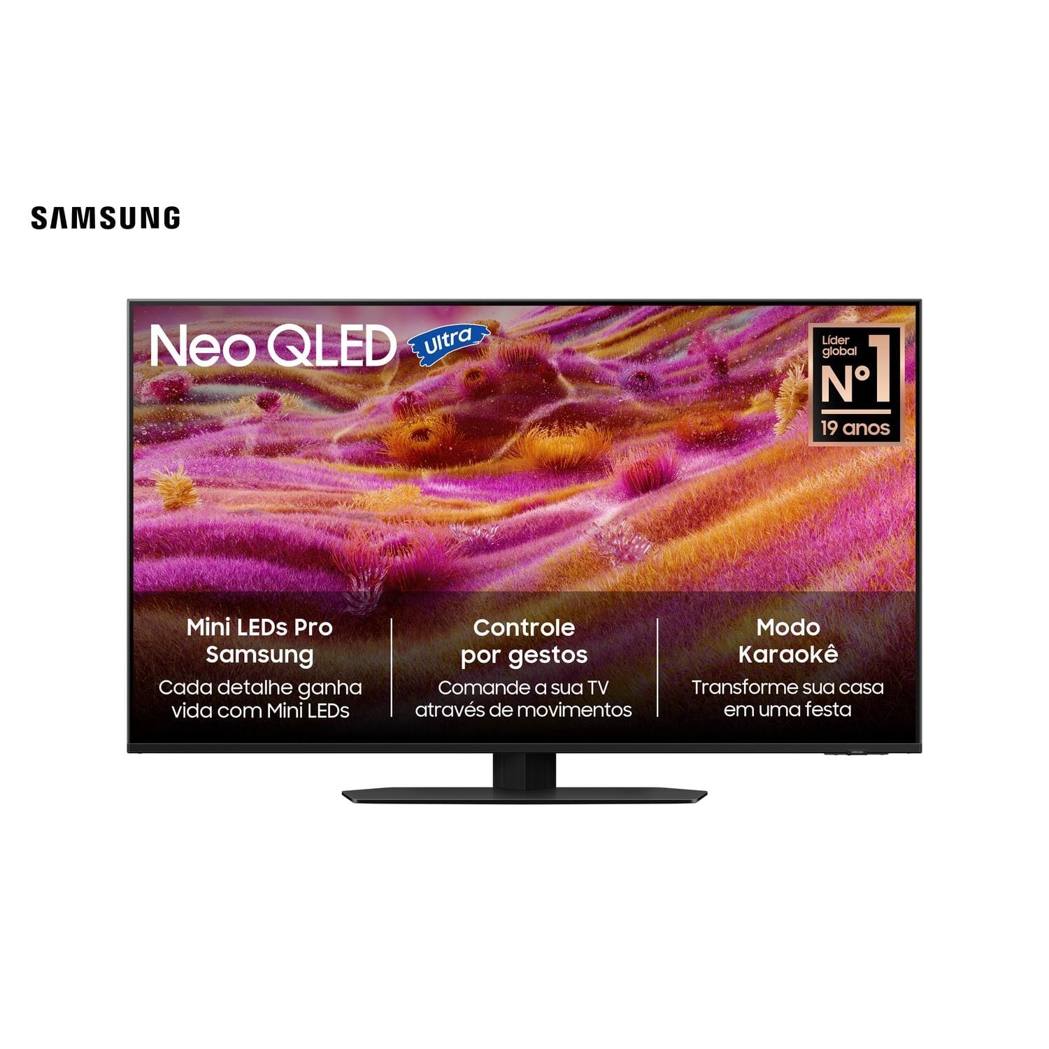 Smart TV Samsung 43" 4K Neo QLED Ultra QN43QN90FAGXZD 120Hz Quantum Mini LED Pro Preta - 2