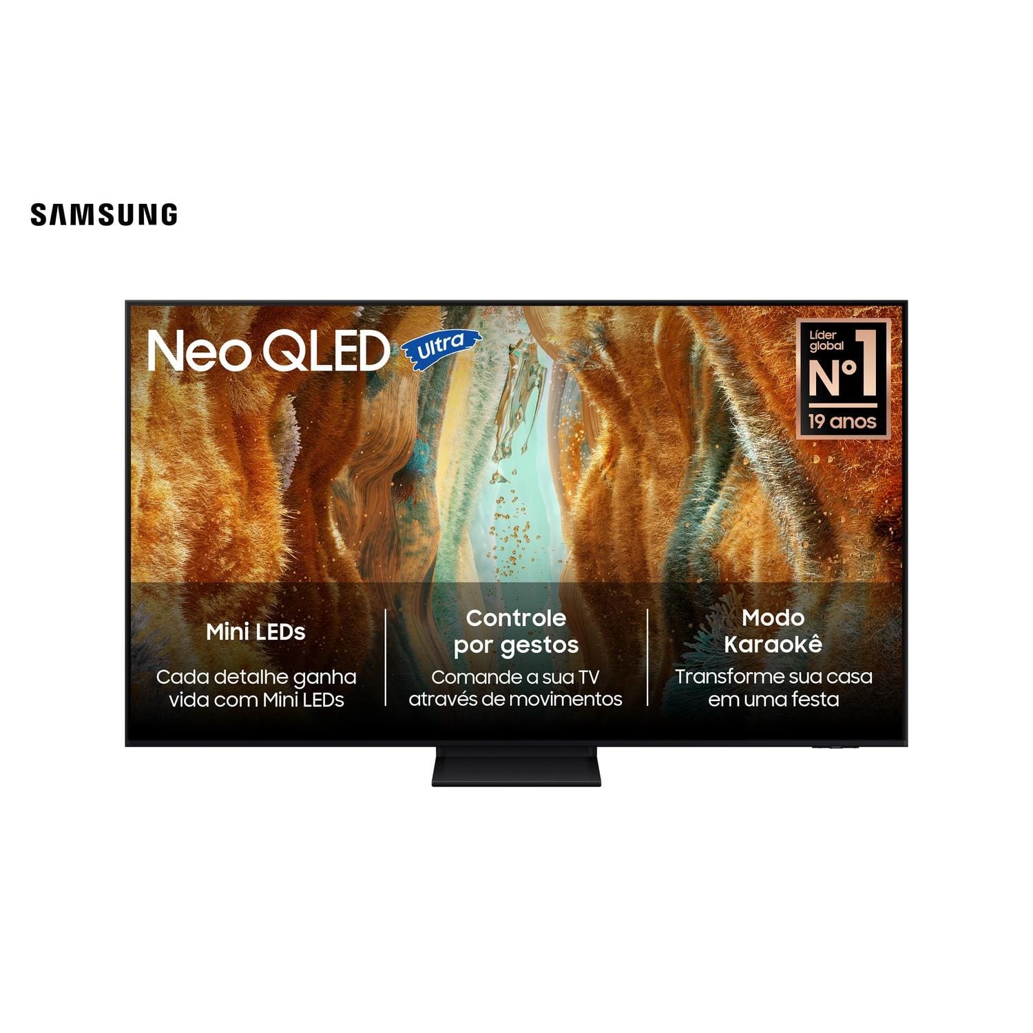 Smart TV Samsung 75" 4K Neo QLED Ultra QN75QN70FAGXZD Painel até 144Hz Gaming Hub Processador NQ4 AI Gen2 Preta - 2