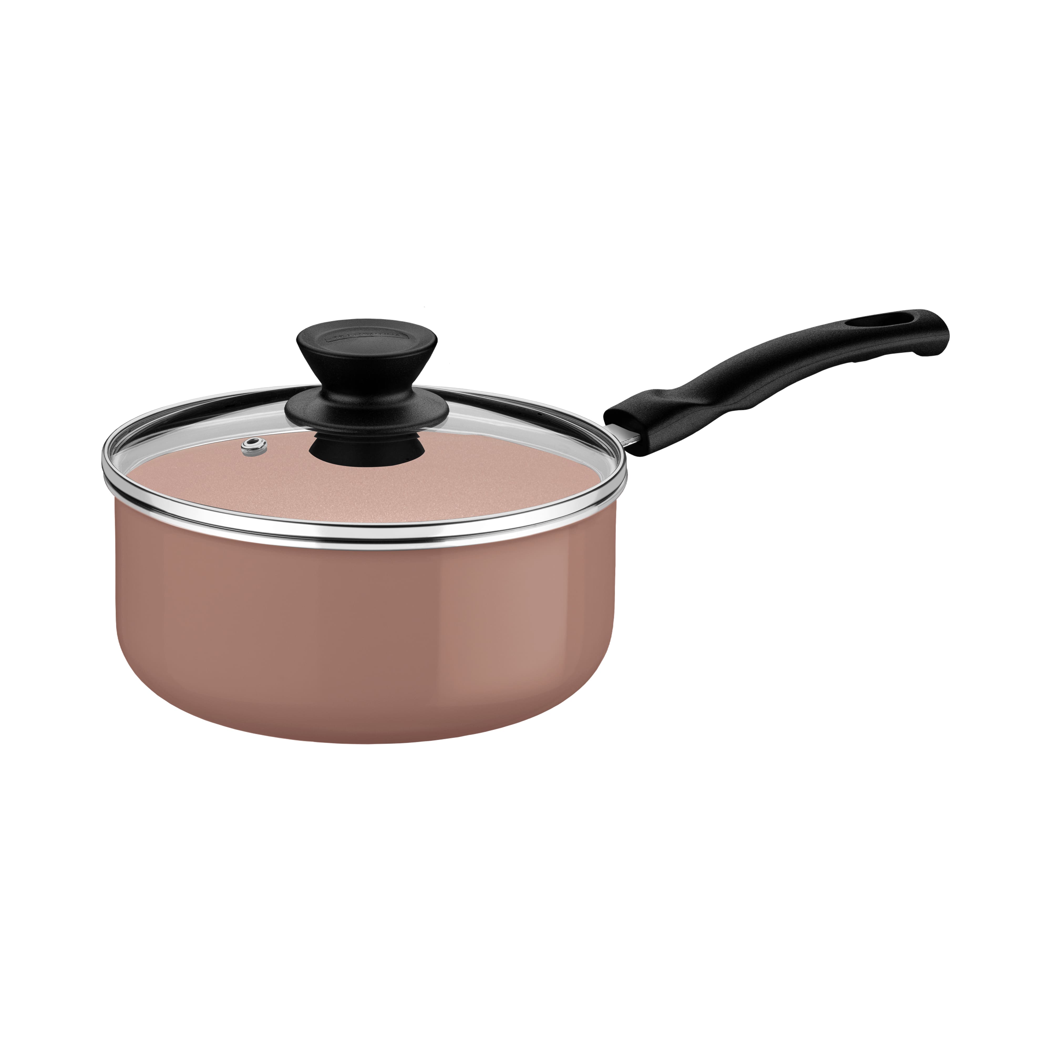 Jogo de Panelas Tramontina Évora 5 Peças Revestimento Cerâmico Tampas de Vidro Capuccino - 2