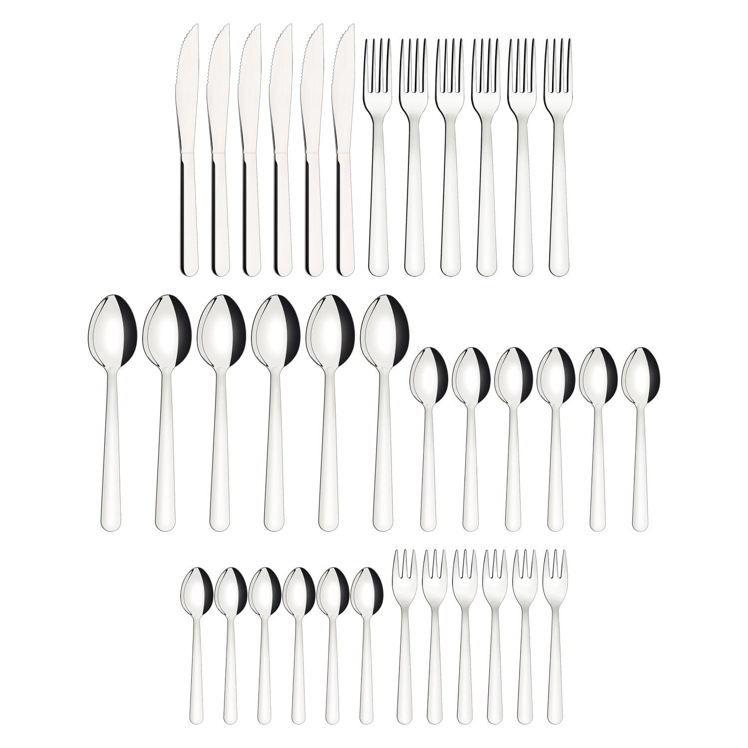 Faqueiro Tramontina Malibu 36 peças em Aço Inox - 2