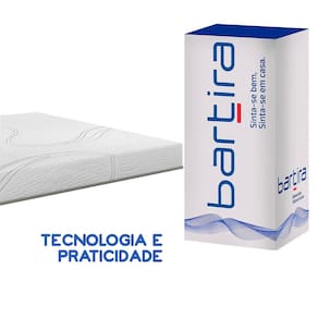 Colchão Casal Bartira Viena D40+D33 Até 130Kg Espuma Viscoelástica Enrolado à Vácuo 20x138x188cm - 1